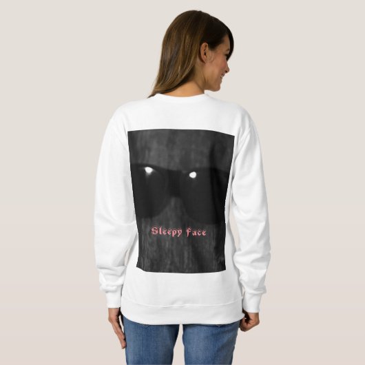 Sleepy Face - Sweatshirt classique à col crépuscul (Dos entier)