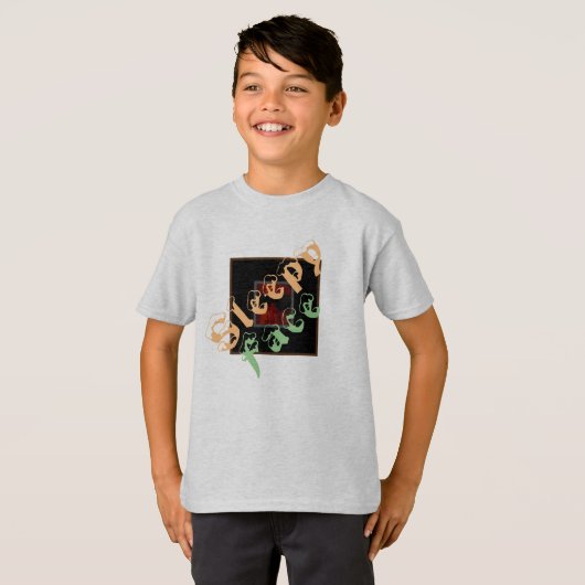Sleepy Face: T-shirt voor jongens (Voorkant volledig)