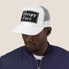 Sleepy Face: Wit - Sun Brim - Trucker Hat Pet