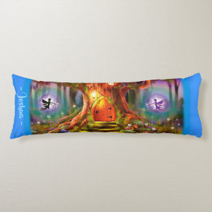 Sleepy Fairy magische boom. Blue Giant op maat Lichaamskussen