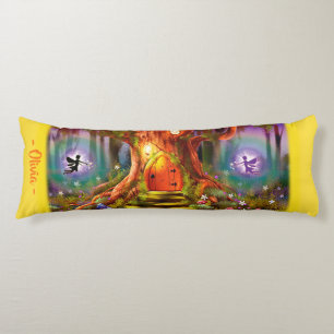 Sleepy Fairy magische boom. Yellow Giant op maat Lichaamskussen