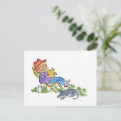 Sleepy Garden Briefkaart (Staand voorkant)