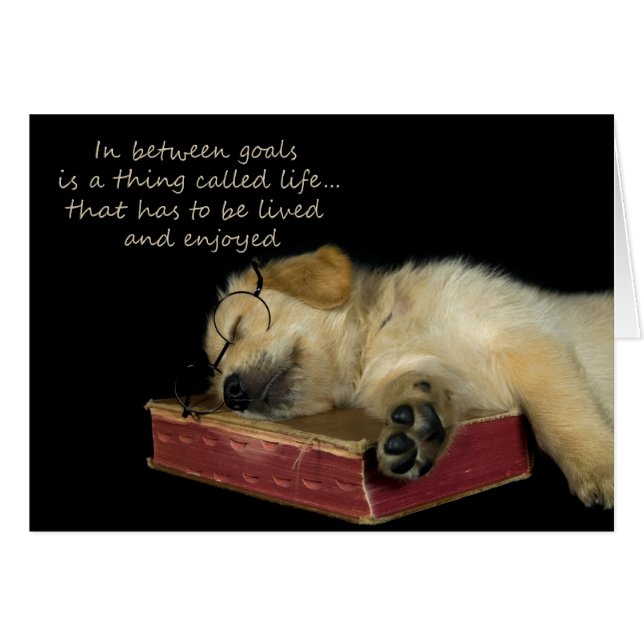 Sleepy Golden Retriever (Devant Horizontal)