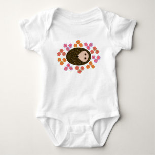 Sleepy Hedgel en Flowers Baby Creeper Romper