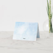 Sleepy Hippo fête d'anniversaire Carte de remercie (Dos)