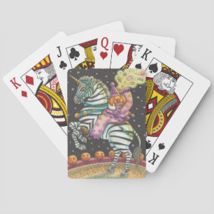 SLEEPY HOLLOW CIRCUS CLOWN, ZEBRA PLAYKAARTEN POKERKAARTEN