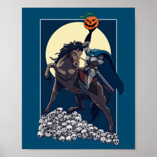 Sleepy Hollow Headless Horseman Halloween Poster