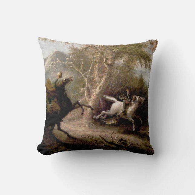 Sleepy Hollow Headless Horseman Pillow Kussen (Voorkant)