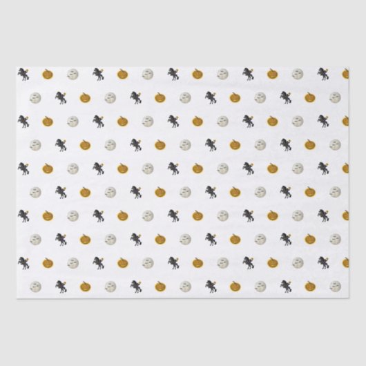 Sleepy Hollow Headless Horseman Spooky Halloween Tissuepapier (Voorkant)