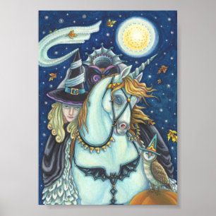 SLEEPY HOLLOW Heks EENHOORN & UIL HALLOWEEN POSTER