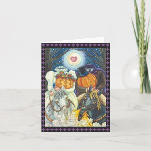 SLEEPY HOLLOW MARIAGE HALLOWEEN CARTE DE REMARQUE (Devant)