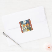 SLEEPY HOLLOW MARIAGE HALLOWEEN STICKERS SHEET Squ (Enveloppe)