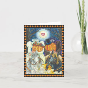 SLEEPY HOLLOW WEDDING HALLOEEN NOTE CARD *Verse Kaart