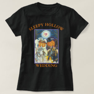 SLEEPY HOLLOW WEDDING HALLOWEEN BASIC T SHIRT Blk