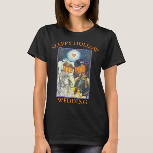 SLEEPY HOLLOW WEDDING HALLOWEEN BASIC T SHIRT Blk (Voorkant)