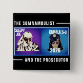 Sleepy Joe en Kamala 5-0 Button (Voorkant)