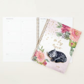 Sleepy Kitten Illustration Flower Diary Daily Girl (Devant avec enveloppe)