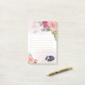 Sleepy Kitten Illustration Girl Daily Activity Post-it® Notes (Op bureau)