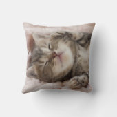 Sleepy Kitten Kussen (Achterkant)