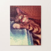Sleepy Kitten Puzzle (Vertical)