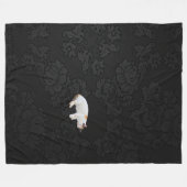 Sleepy Kitty Fleece Deken (Voorkant (Horizontaal))