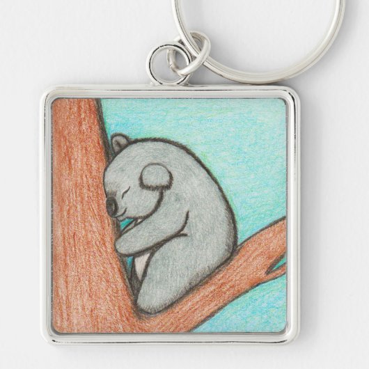 Sleepy Koala Sleutelhanger (Voorkant)