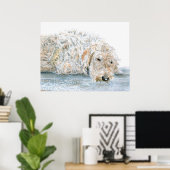 Sleepy Labradole Print (Thuiskantoor)