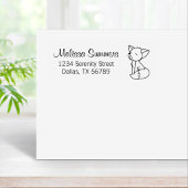 Sleepy Little Fox Address 2 Rubberstempel