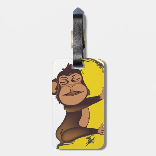 Sleepy Monkey Bagagelabel (Achterkant verticaal)