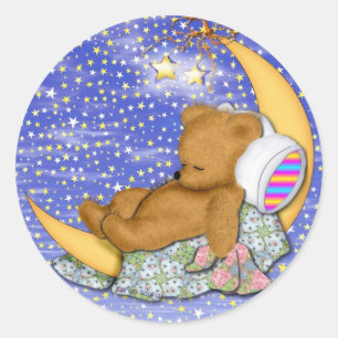 Sleepy Moon Beer Ronde Sticker