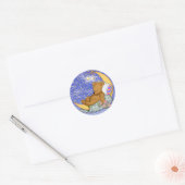 Sleepy Moon Beer Ronde Sticker (Envelop)