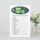 Sleepy owl Baby word scramble game (Staand voorkant)