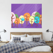 Sleepy Owl Canvas Afdruk (Insitu (Slaapkamer))