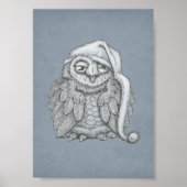 Sleepy Owl Poster (Voorkant)
