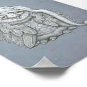 Sleepy Owl Poster (Hoek)