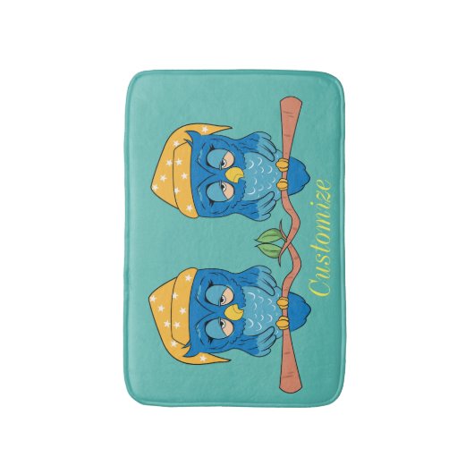 Sleepy Owl Thunder_Cove Badmat (Voorkant Verticaal)