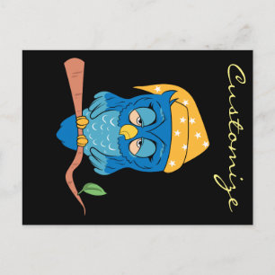 Sleepy Owl Thunder_Cove Briefkaart