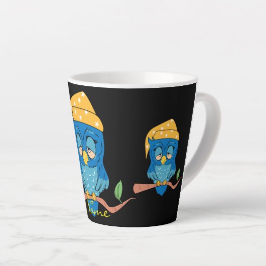 Sleepy Owl Thunder_Cove Classic Latte Mok (Rechterhoek)