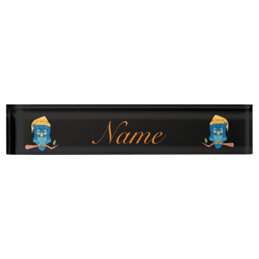 Sleepy Owl Thunder_Cove Naambordje (Voorkant)