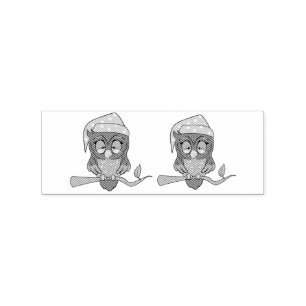 Sleepy Owl Thunder_Cove Rubberstempel