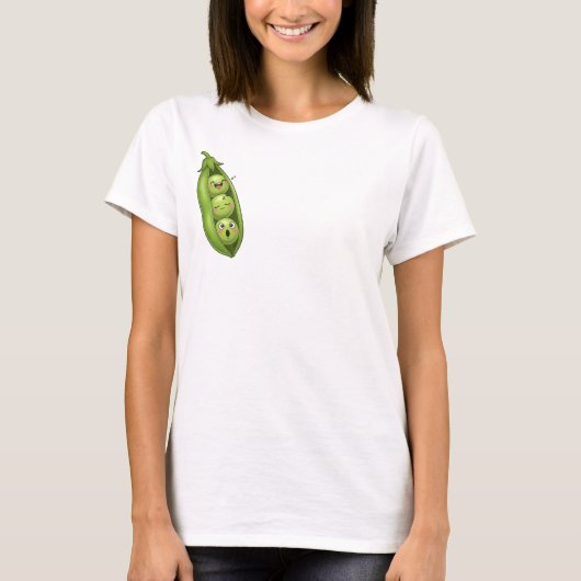 Sleepy Peas in a Pod T-shirt (Voorkant)