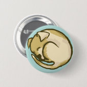 Sleepy Puppy Button (Voorkant /achterkant)