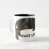 Sleepy Puppy Wake Up Mok voor pa (Voorkant links)