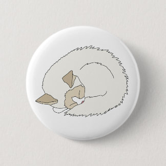 Sleepy Ragdoll Cat Ronde Button 5,7 Cm