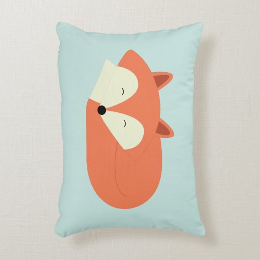 Sleepy Red Fox Accent Kussen (Voorkant(Verticaal))