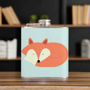 Sleepy Red Fox Heupfles