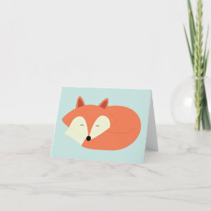 Sleepy Red Fox Kaart