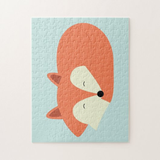 Sleepy Red Fox Legpuzzel (Verticaal)