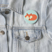 Sleepy Red Fox Ronde Button 5,7 Cm (In situ)
