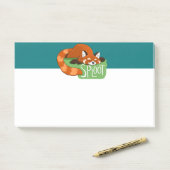 Sleepy Red Panda Post-it Notes (Op bureau)